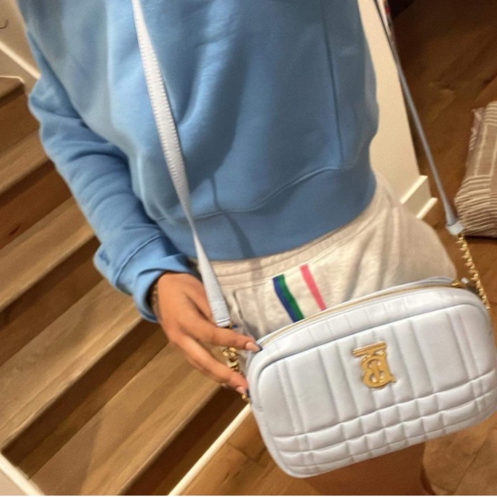 brand new Lola Burberry small leather camera
bag baby blue with box - Picture 4 of 4